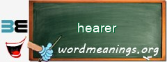 WordMeaning blackboard for hearer